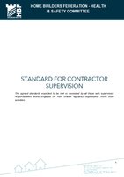 HBF Guidance for Contractor Supervision