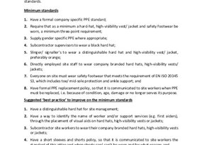 HBF PPE Minimum Standards 2021