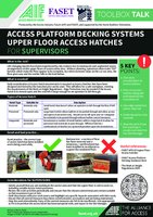 Access Platform Decking Systems Upper Floor Access Hatches – Guidance for Supervisors