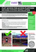 Plot Access for Access Platform Decking System Installation