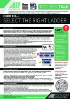 AIF Toolbox Talk - How to select the right ladder