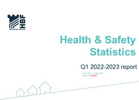 Health and Safety Q1 RIDDOR statistics results 2022 - 2023 issue 1