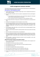 Traffic management minimum standard