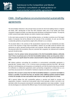 Consultation - HBF CMA Enviro Sustainability Agreements 11 April 2023