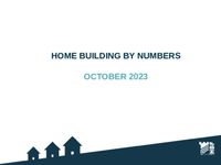 Home Building by Numbers October 2023