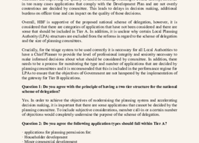 Reform of Planning Committees FV 230725