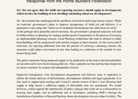 HBF response - Build Out Technical Consultation- July 2025
