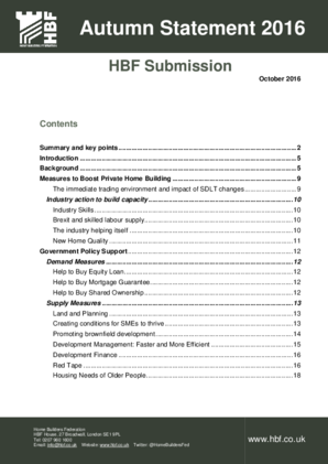 HBF Submission - Autumn Statement 2016