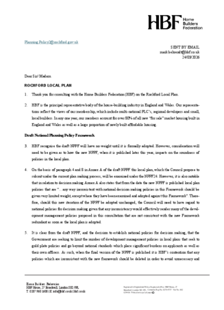 HBF Rochford LP Reg 18 March 2026