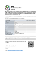 West Northamptonshire Local Plan Consultation Response  Form