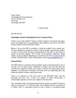 Cambridge   South Cambs Area Transport Plans   March 2005