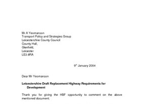 Leicestershire Highway Reqs. SPG   January 2004