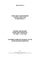 North West Leicestershire ALT 3 Proof of Evidence   June 2004