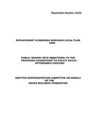 Elmbridge Affordable Housing Written Reps May 2003