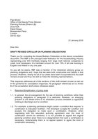 HBF Response Planning Obligations Consultation January 2005