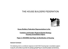 HBF YH RSS March 05 papers 3 and 3a response
