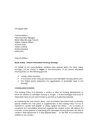 Blyth Interim Affordable Housing Letter 24.08.05