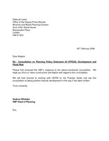 PPS25 RESPONSE LETTER