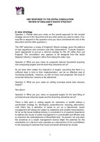 Defra consultation Review of waste strategy HBF response 9 May 2006