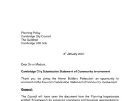 Cambridge City Statement of Community Involvement - January 2007