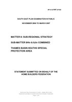 SE Plan EIP Matter 8Hiv and 8Jiv Statement January 2007