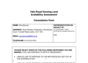 Vale Royal HLAA Scoping Report Feb2007