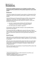 CLG Protocol for saved policies
