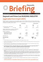 Dayworks and Prime Cost Building Industry Apr 07