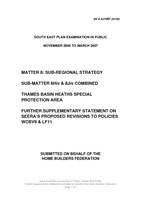 SE Plan EIP Matter 8Hiv and 8Jiv Further Supplementary March 2007