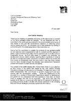 Eastern Low Carbon Policy Letter to GOE April 2007
