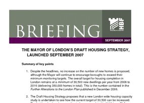 Mayor s Housing Strategy Sept 2007 01