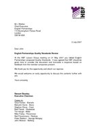 EP Quality Standards Review HBF response 21 June 2007 with Covering Letter