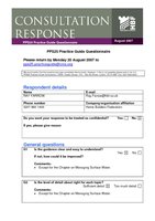 HBF Response toPPS25PracticeGuideQuestionnaire 20August2007.doc