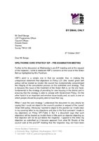 Spelthorne Core Strategy EIP Letter to Inspector October 2007
