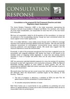 HBF Response - Defra - EU Soil Framework Directive and initail RIA - 18 October