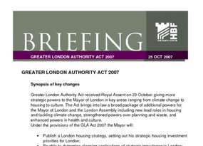 Greater London Authority Act 2007