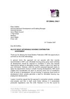 Isle of Wight Affordable Housing Contributions Oct 2007