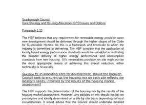 Scarborough Core Strategy and Housing Allocations DPD Issues and Options October 2007
