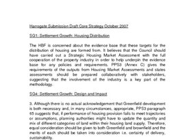 Harrogate Submission Draft Core Strategy October 2007