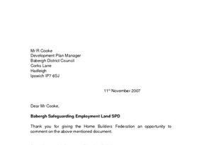 Babergh Safeguarding Employment Land SPD - November 2007
