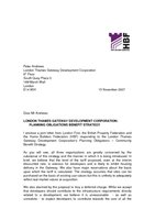Covering letter from HBF to LTGDC