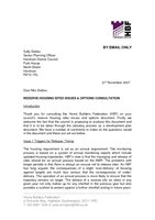 Horsham Reserve Housing Sites Issues Consultation Nov 2007
