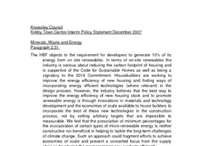 Knowsley Kirkby Town Centre Interim Policy Statement December 2007