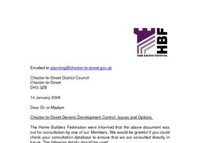 Chester le Street Development Control Issues and Options January 2008