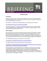 HBF Briefing - Lifetime homes - 27-02-2008