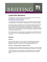 Briefing - London Plan Alterations Adopted 2008