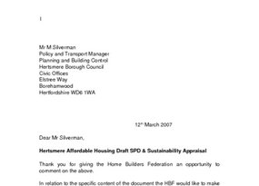 Hertsmere Affordable Housing SPD - March 2008