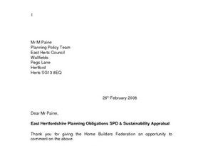 East Herts Planning Obligations SPD - February 2008