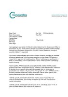 CLG SHLAA Windfalls Broad Locations Letter to Baker Associates 7th April 2008
