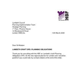 Lambeth Planning Obligations SPD - Mar 2008